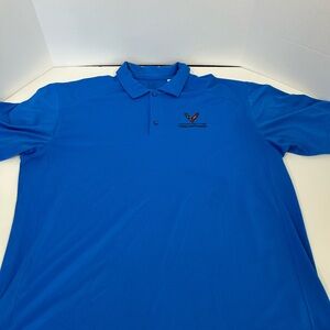 Cutter & Buck Vibrant Blue Polo Shirt National Corvette Museum XXL